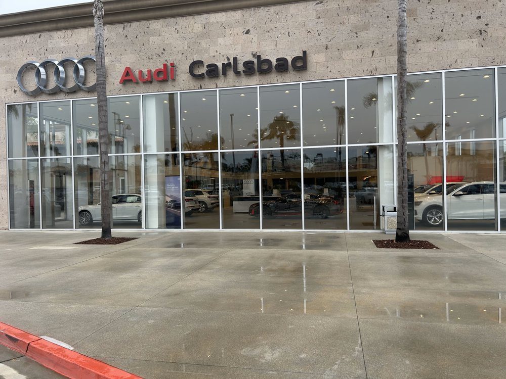 Audi Carlsbad showroom after cleaning